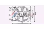 Wentylator chłodnicy silnika AVA CLEVER CHOICE DN7536
