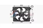 Wentylator chłodnicy silnika AVA CLEVER CHOICE DN7540