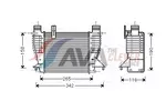 Chłodnica powietrza doładowującego - intercooler AVA CLEVER CHOICE DNA4356