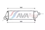 Chłodnica powietrza doładowującego - intercooler AVA CLEVER CHOICE DNA4360