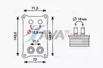 Chłodnica oleju silnikowego AVA CLEVER CHOICE FD3623