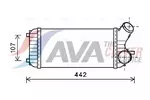 Chłodnica powietrza doładowującego - intercooler AVA CLEVER CHOICE FD4472