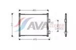 Chłodnica powietrza doładowującego - intercooler AVA COOLING SYSTEMS CN4081