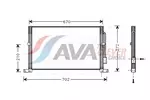Chłodnica klimatyzacji - skraplacz AVA CLEVER CHOICE DN5164