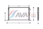 Chłodnica powietrza doładowującego - intercooler AVA COOLING SYSTEMS CN4212