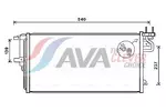 Chłodnica klimatyzacji - skraplacz AVA CLEVER CHOICE FD5617D