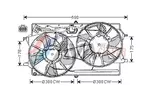 Wentylator chłodnicy silnika AVA CLEVER CHOICE FD7505