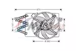 Wentylator chłodnicy silnika AVA CLEVER CHOICE FD7514