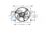 Wentylator chłodnicy silnika AVA CLEVER CHOICE DN7503