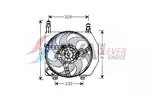 Wentylator chłodnicy silnika AVA CLEVER CHOICE FD7525