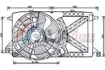 Wentylator chłodnicy silnika AVA CLEVER CHOICE DN7525