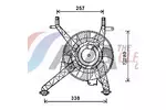 Wentylator chłodnicy silnika AVA CLEVER CHOICE FD7558
