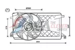 Wentylator chłodnicy silnika AVA CLEVER CHOICE FD7563