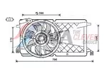 Wentylator chłodnicy silnika AVA CLEVER CHOICE FD7566