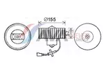Silnik elektryczny, dmuchawa wewnętrzna AVA CLEVER CHOICE FD8568