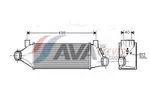 Chłodnica powietrza doładowującego - intercooler AVA CLEVER CHOICE FDA4385
