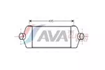 Chłodnica powietrza doładowującego - intercooler AVA CLEVER CHOICE FDA4406
