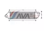 Chłodnica powietrza doładowującego - intercooler AVA CLEVER CHOICE FDA4438
