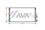 Chłodnica klimatyzacji - skraplacz AVA CLEVER CHOICE FDA5407