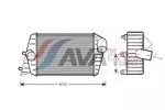 Chłodnica powietrza doładowującego - intercooler AVA CLEVER CHOICE FT4252