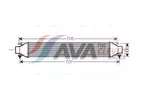 Chłodnica powietrza doładowującego - intercooler AVA CLEVER CHOICE FT4321