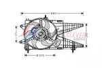 Wentylator chłodnicy silnika AVA CLEVER CHOICE FT7517