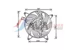 Wentylator chłodnicy silnika AVA CLEVER CHOICE FT7544