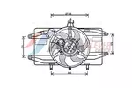 Wentylator chłodnicy silnika AVA CLEVER CHOICE FT7556