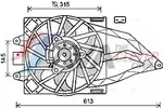 Wentylator chłodnicy silnika AVA CLEVER CHOICE FT7565