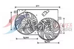 Wentylator chłodnicy silnika AVA CLEVER CHOICE FT7570