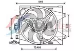 Wentylator chłodnicy silnika AVA CLEVER CHOICE FT7582