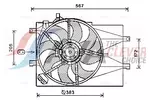 Wentylator chłodnicy silnika AVA CLEVER CHOICE FT7598