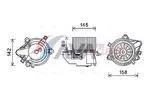Silnik elektryczny, dmuchawa wewnętrzna AVA CLEVER CHOICE FT8430
