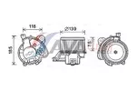 Silnik elektryczny, dmuchawa wewnętrzna AVA CLEVER CHOICE FT8433
