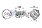 Silnik elektryczny, dmuchawa wewnętrzna AVA CLEVER CHOICE FT8436