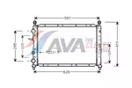 Chłodnica wody AVA CLEVER CHOICE FTA2066
