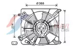 Wentylator chłodnicy silnika AVA CLEVER CHOICE HD7537