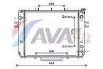 Chłodnica. układ chłodzenia silnika AVA QUALITY COOLING HRT2123