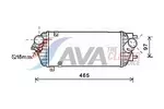 Chłodnica powietrza doładowującego - intercooler AVA CLEVER CHOICE HY4293