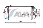 Chłodnica powietrza doładowującego - intercooler AVA CLEVER CHOICE HY4326