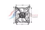 Wentylator chłodnicy silnika AVA CLEVER CHOICE HY7508