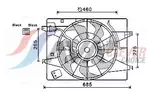Wentylator chłodnicy silnika AVA CLEVER CHOICE HY7533
