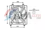 Wentylator chłodnicy silnika AVA CLEVER CHOICE HY7543