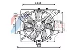 Wentylator chłodnicy silnika AVA CLEVER CHOICE HY7563