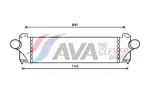 Chłodnica powietrza doładowującego - intercooler AVA CLEVER CHOICE IV4129
