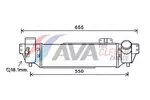 Chłodnica powietrza doładowującego - intercooler AVA CLEVER CHOICE KA4209