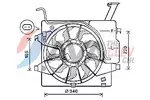 Wentylator chłodnicy silnika AVA CLEVER CHOICE KA7538