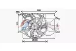 Wentylator chłodnicy silnika AVA CLEVER CHOICE KA7543