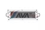 Chłodnica powietrza doładowującego - intercooler AVA CLEVER CHOICE LC4093