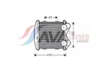 Chłodnica powietrza doładowującego - intercooler AVA CLEVER CHOICE MCA4003